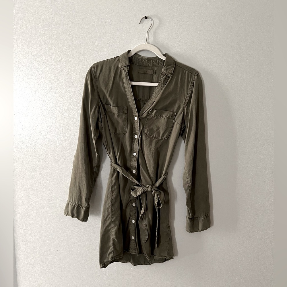 Abercrombie & Fitch utility style dress in olive green size small